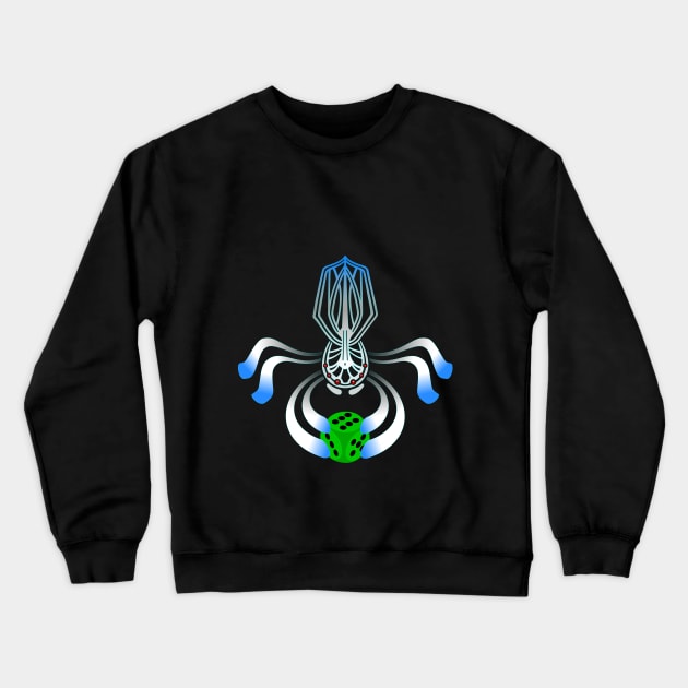 Paper spider Crewneck Sweatshirt by moonmorph